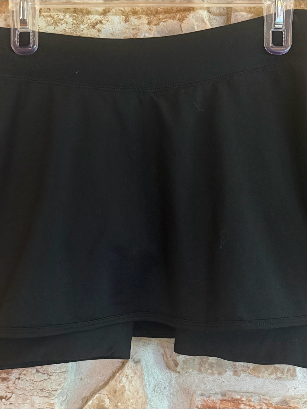 Lucy Black Circle Bike/Spin Skort-Smooth Flare